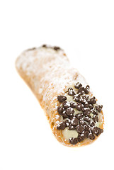 Image showing Cannoli with chocolate chips