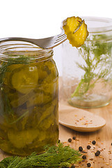 Image showing Homemade pickles