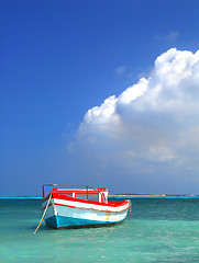 Image showing Fisherman's boat in Aruba