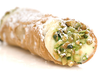 Image showing Italian Cannoli isolated on white