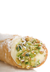 Image showing Italian Cannoli on white