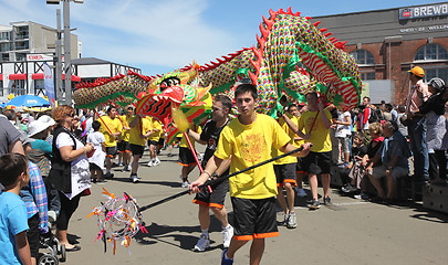 Image showing dragon team