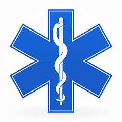 Image showing Blue Medical Sign