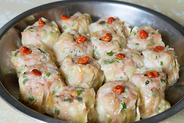 Image showing Steamed Shu Mai Pork Dumplings