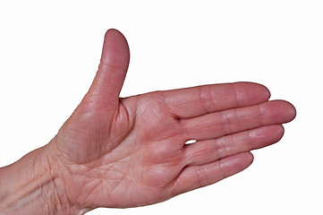 Image showing shake hand