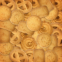 Image showing butter cookies background
