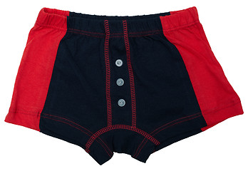 Image showing Children's underwear - black and red