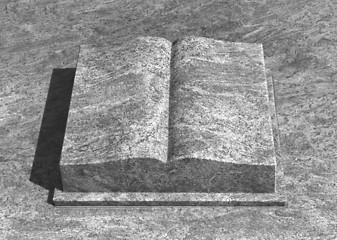 Image showing stone book