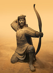 Image showing archer sculpture