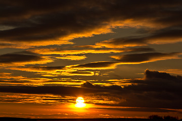 Image showing Sunset in Regina