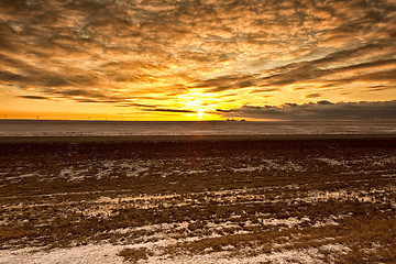 Image showing Sunset in Regina