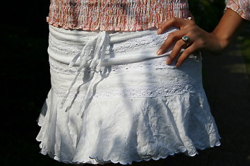 Image showing Lovely white skirt