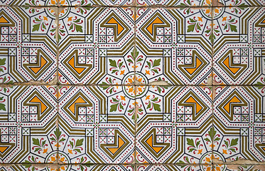 Image showing Old ceramic tiles