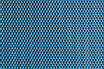 Image showing Blue metal mesh plating