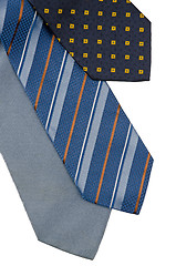 Image showing Closeup of three ties