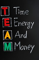 Image showing Acronym of TEAM