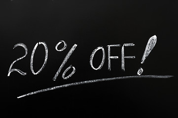Image showing Discount of 20% off