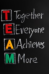 Image showing Acronym of TEAM