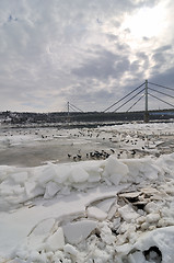 Image showing Ice on river