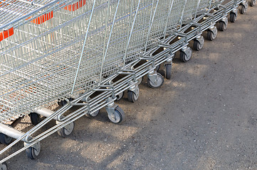 Image showing Shopping carts