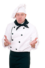 Image showing scared chef