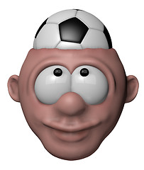Image showing soccer fan