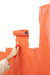 Image showing Paint rolling