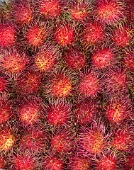 Image showing Rambutans fruit background
