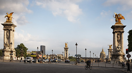 Image showing Parisian sunset