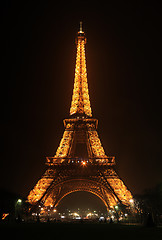 Image showing Eiffel Tower by night
