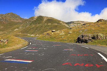 Image showing Road to Col du Tourmalet