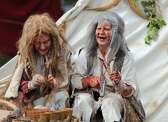 Image showing Happy leprous women