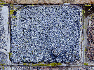 Image showing ancient granite brick background closeup details 