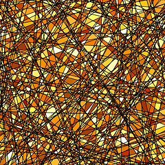 Image showing Stained glass texture in a gold tone. EPS 8