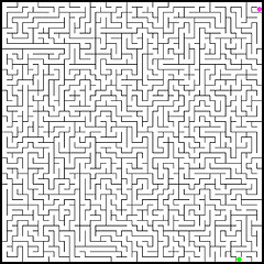 Image showing Vector illustration of perfect maze. EPS 8
