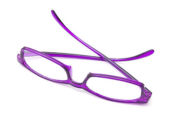 Image showing Beautiful purple glasses 