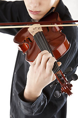 Image showing Image boy playing the violin