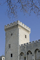 Image showing Popes palace tower in Avignon