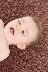 Image showing happy baby boy, studio photo session