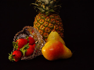 Image showing Pineapple and Pear Feast