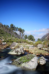 Image showing Flowing water the river in Portugal