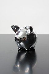 Image showing golden pig bank, family sucess, business concept