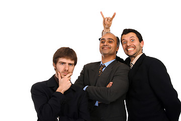 Image showing silly businessteam