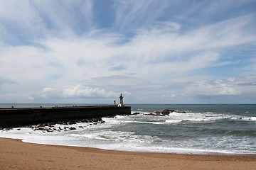 Image showing Lighthouse, Foz do Douro, Portugal