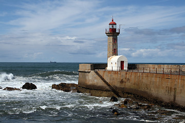 Image showing Lighthouse, Foz do Douro, Portugal