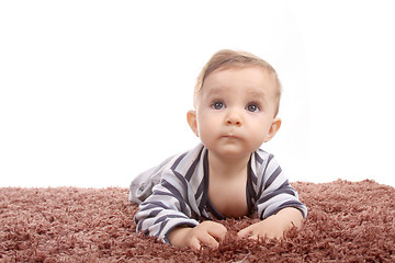 Image showing happy baby boy, studio photo session