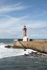 Image showing Lighthouse, Foz do Douro, Portugal