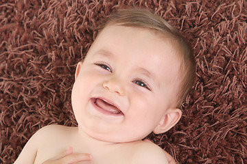 Image showing happy baby boy, studio photo session