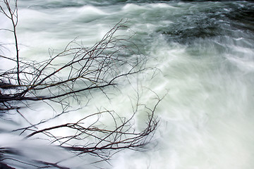 Image showing Flowing water the river in Portugal