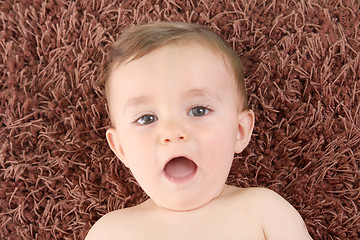 Image showing happy baby boy, studio photo session